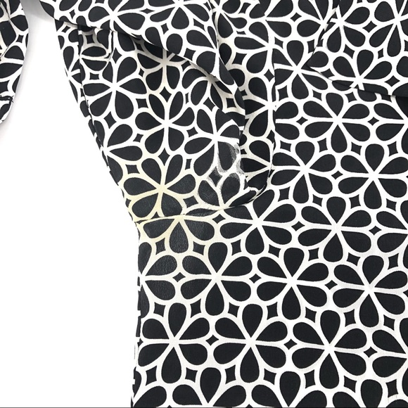 Diane Von Furstenberg Black/White Button Up Dress - Picture 5 of 7